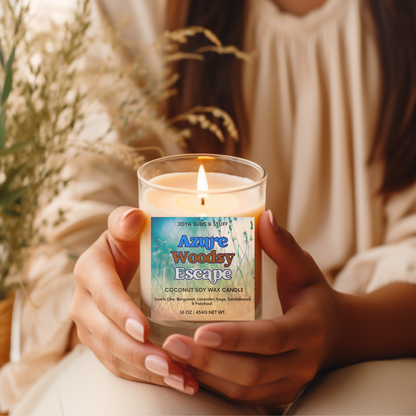 Azure Woody Delight Coconut Soy Candle