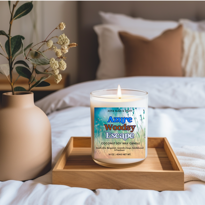 Azure Woody Delight Coconut Soy Candle
