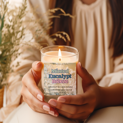 Minted Eucalypt Breeze Coconut Soy Candle